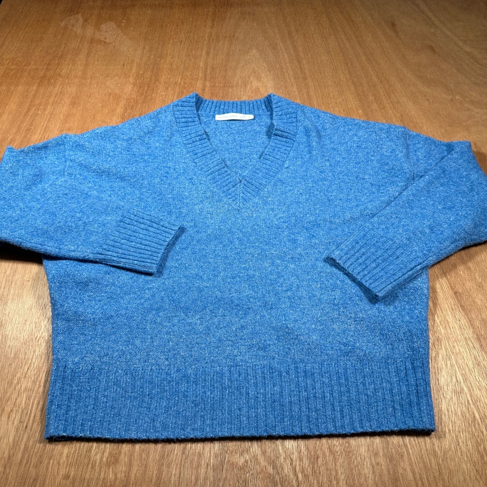 Altar'd State Sweater Womens Small Blue V-Neck Long Sleeve CMW26548 Marl Knit